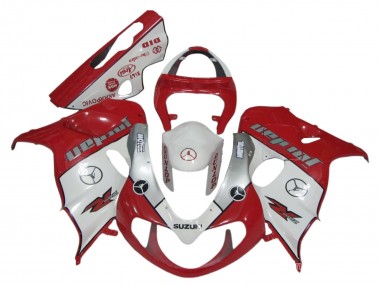 Billigste Suzuki TL1000R Motorrad Verkleidung 1998-2003 - Rot Weiss Silber Jordan Motul Dunlop