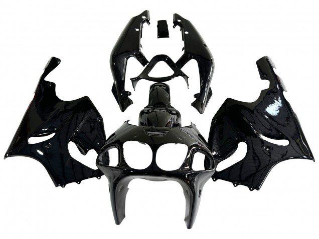 Billigste Kawasaki ZX7R Motorrad Verkleidung 1996-2003 - Glanzendes Schwarz