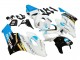 Billigste Honda CBR1000RR Motorrad Verkleidung 2004-2005 - Weiss Hellblau Gelb Schwarz Konica Minolta