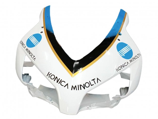 Billigste Honda CBR1000RR Motorrad Verkleidung 2004-2005 - Weiss Hellblau Gelb Schwarz Konica Minolta