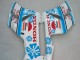 Billigste Honda CBR1000RR Motorrad Verkleidung 2004-2005 - Weiss Blau Schnee Nastro Azzurro 46