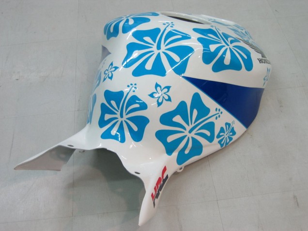Billigste Honda CBR1000RR Motorrad Verkleidung 2004-2005 - Weiss Blau Schnee Nastro Azzurro 46