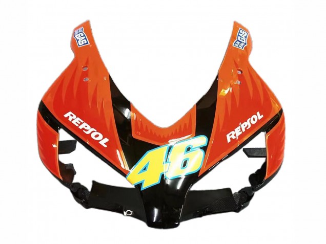 Billigste Honda CBR1000RR Motorrad Verkleidung 2004-2005 - Gelb Orange Glanzendes Schwarz Repsol Rossi 46