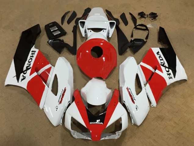 Billigste Honda CBR1000RR Motorrad Verkleidung 2004-2005 - Weiss Rot Glanzendes Schwarz Fireblade