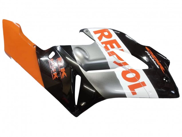 Billigste Honda CBR1000RR Motorrad Verkleidung 2004-2005 - Orange Silber Glanzendes Schwarz Repsol