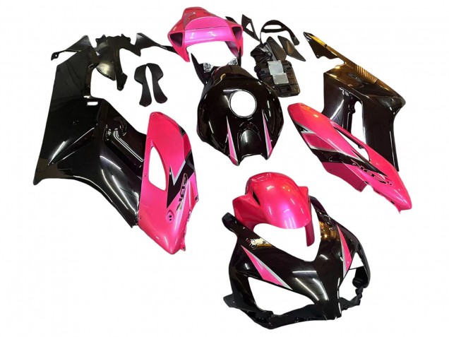 Billigste Honda CBR1000RR Motorrad Verkleidung 2004-2005 - Rosa Glanzendes Schwarz