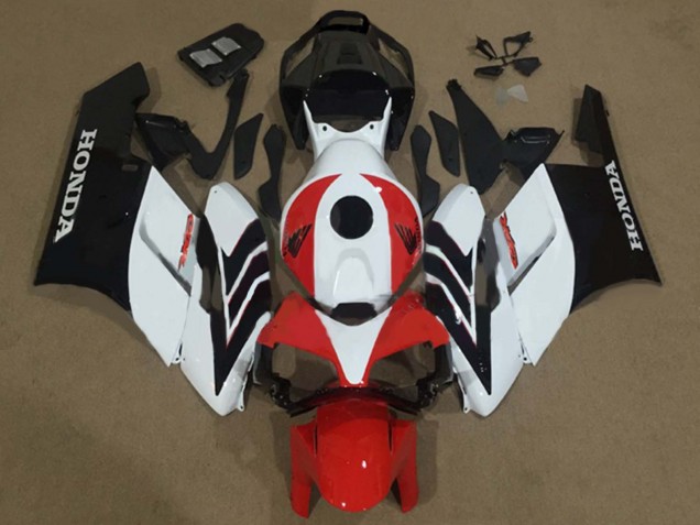 Billigste Honda CBR1000RR Motorrad Verkleidung 2004-2005 - Weiss Rot Matt Schwarz