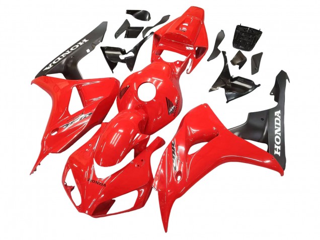 Billigste Honda CBR1000RR Motorrad Verkleidung 2006-2007 - Rot Matt Schwarz