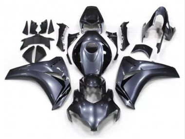 Billigste Honda CBR1000RR Motorrad Verkleidung Kit 2008-2011 - Grau Glanzendes Schwarz
