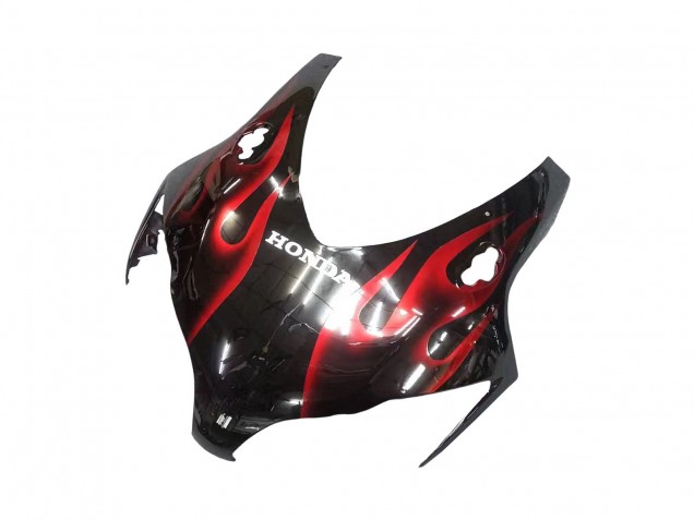 Billigste Honda CBR1000RR Motorrad Verkleidung 2008-2011 - Glanzendes Schwarz Rot Flamme