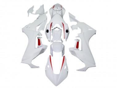 Billigste Honda CBR1000RR Motorrad Verkleidung 2017-2023 - Weiss mit Rot Linie