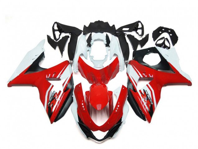 Billigste Suzuki GSXR 1000 Motorrad Verkleidung 2009-2016 - Weiss Rot Schwarz
