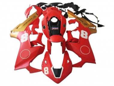 Billigste Honda CBR1000RR Motorrad Verkleidung 2017-2023 - Rot Gold Schwarz HRC 8