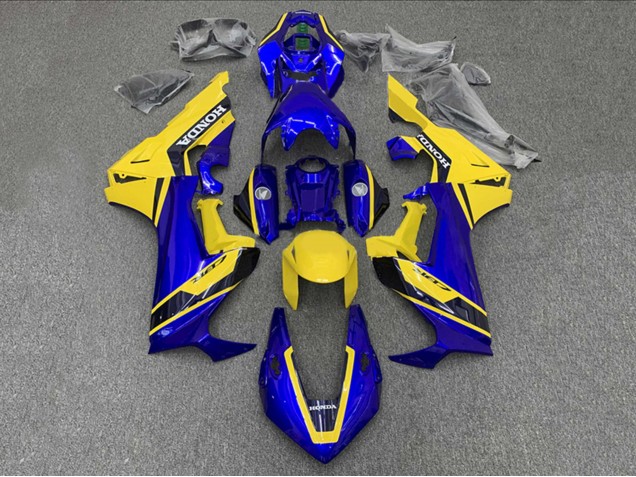 Billigste Honda CBR1000RR Motorrad Verkleidung 2017-2023 - Gelb Blau