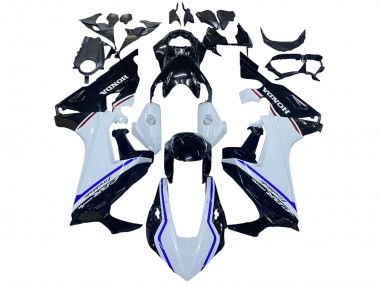 Billigste Honda CBR1000RR Motorrad Verkleidung Kit 2017-2023 - Weiss Blau Glanzendes Schwarz