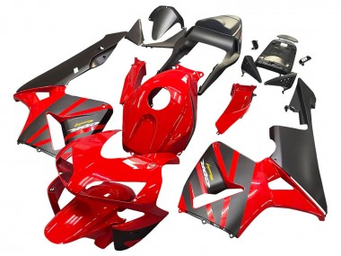 Billigste Honda CBR600RR Motorrad Verkleidung 2003-2004 - Rot Matt Schwarz Rennen
