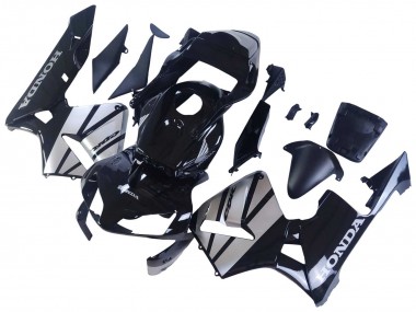 Billigste Honda CBR600RR Motorrad Verkleidung 2003-2004 - Silber Glanzendes Schwarz