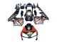 Billigste Honda CBR600RR Motorrad Verkleidung 2003-2004 - Matt Schwarz Orange Repsol Rossi 46
