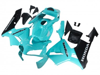 Billigste Honda CBR600RR Motorrad Verkleidung 2003-2004 - Hellblau Schwarz