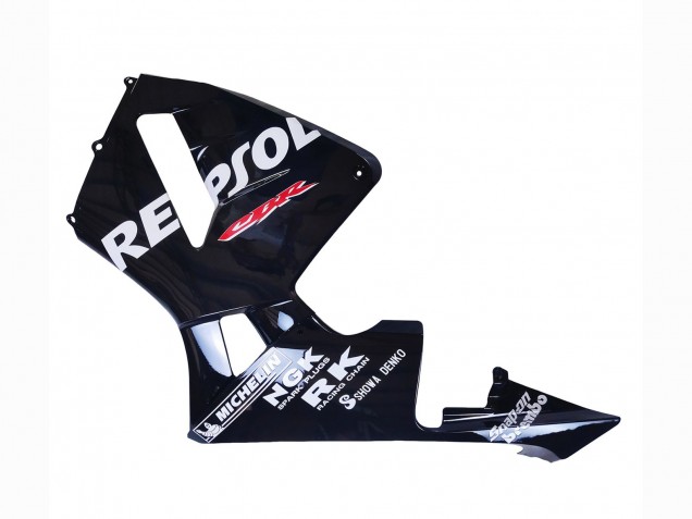 Billigste Honda CBR600RR Motorrad Verkleidung 2003-2004 - Glanzendes Schwarz Weiss Repsol