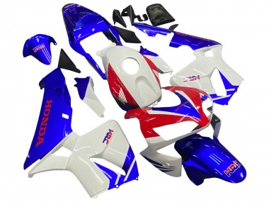 Billigste Honda CBR600RR Motorrad Verkleidung 2003-2004 - Weiss Blau Rot HRC