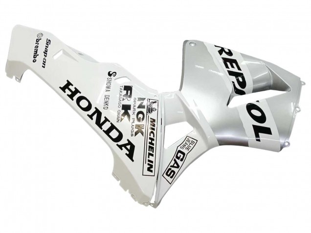 Billigste Honda CBR600RR Motorrad Verkleidung 2003-2004 - Weiss Silber Schwarz Repsol