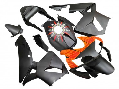 Billigste Honda CBR600RR Motorrad Verkleidung 2003-2004 - Matt Schwarz Orange