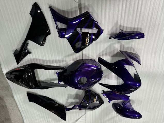 Billigste Honda CBR600RR Motorrad Verkleidung 2003-2004 - Dunkel Blau Glanzendes Schwarz