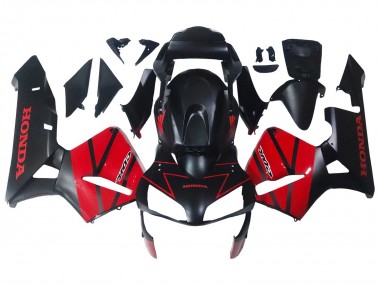 Billigste Honda CBR600RR Motorrad Verkleidung 2003-2004 - Rot Glanzendes Schwarz Matt Schwarz