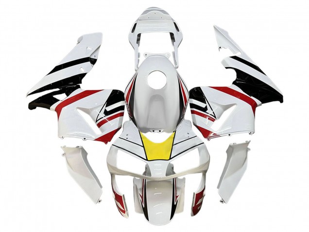 Billigste Honda CBR600RR Motorrad Verkleidung 2003-2004 - Weiss Rot Gelb Schwarz
