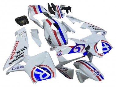 Billigste Honda CBR600RR Motorrad Verkleidung 2003-2004 - Weiss Rot Blau