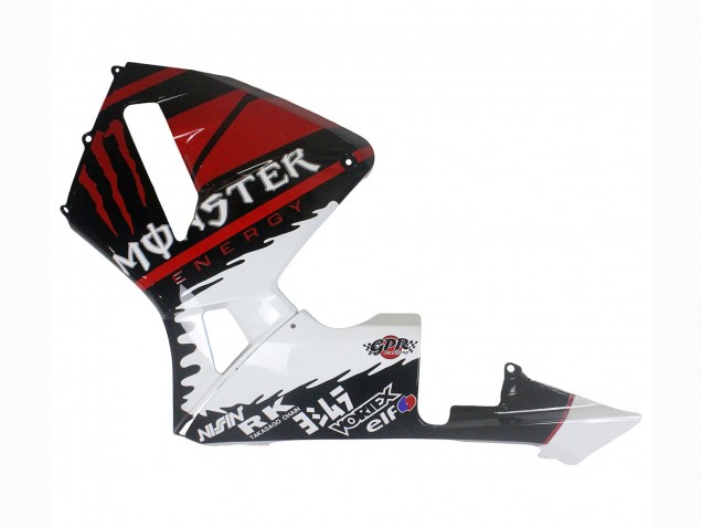 Billigste Honda CBR600RR Motorrad Verkleidung 2003-2004 - Weiss Rot Glanzendes Schwarz Monster