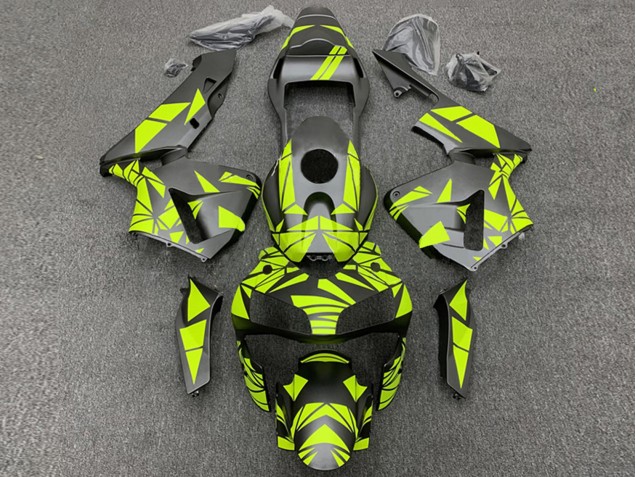 Billigste Honda CBR600RR Motorrad Verkleidung 2003-2004 - Gelb Matt Schwarz