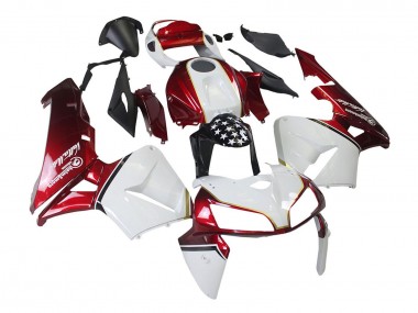 Billigste Honda CBR600RR Motorrad Verkleidung Kit 2005-2006 - Rot Weiss Schwarz