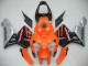 Billigste Honda CBR600RR Motorrad Verkleidung 2005-2006 - Orange Schwarz Silber