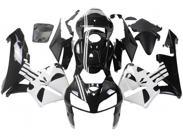 Billigste Honda CBR600RR Motorrad Verkleidung 2005-2006 - Schwarz Weiss