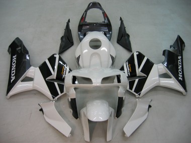 Billigste Honda CBR600RR Motorrad Verkleidung 2005-2006 - Schwarz Weiss Rennen