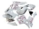 Billigste Honda CBR600RR Motorrad Verkleidung 2005-2006 - Weiss mit Cherry Blossom