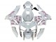 Billigste Honda CBR600RR Motorrad Verkleidung 2005-2006 - Weiss mit Cherry Blossom