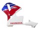 Billigste Honda CBR600RR Motorrad Verkleidung 2005-2006 - Weiss Blau Rot