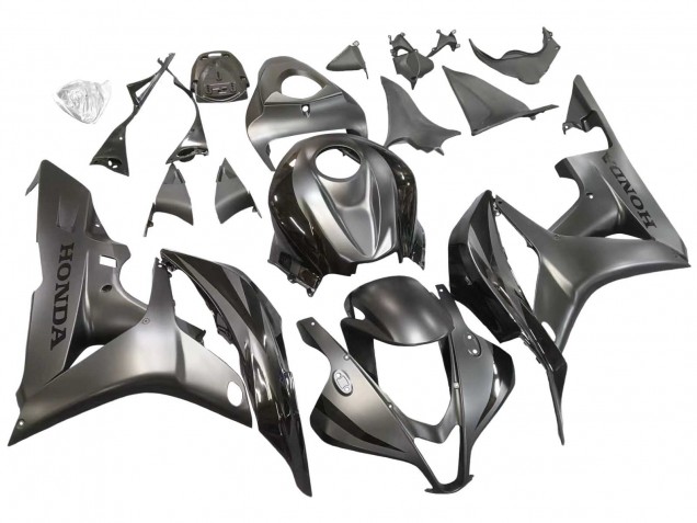 Billigste Honda CBR600RR Motorrad Verkleidung 2007-2008 - Silber Glanzendes Schwarz
