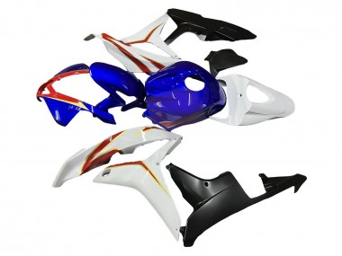 Billigste Honda CBR600RR Motorrad Verkleidung 2007-2008 - Weiss Blau Rot Glanzendes Schwarz