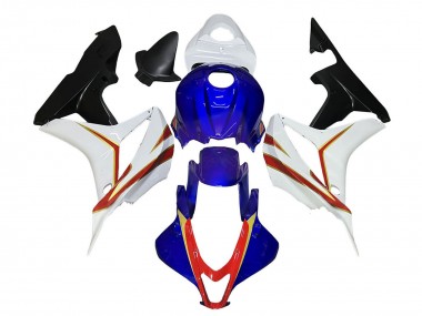 Billigste Honda CBR600RR Motorrad Verkleidung 2007-2008 - Weiss Blau Rot Glanzendes Schwarz