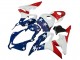 Billigste Honda CBR600RR Motorrad Verkleidung 2007-2008 - Weiss Blau Rot Stern
