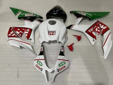 Billigste Honda CBR600RR Motorrad Verkleidung 2007-2008 - Weiss Grun Rot Castrol
