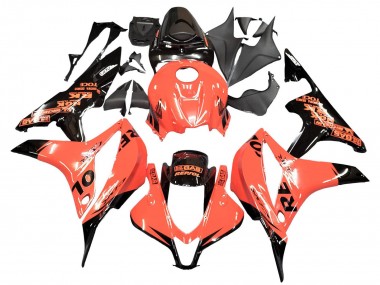 Billigste Honda CBR600RR Motorrad Verkleidung 2007-2008 - Orange Glanzendes Schwarz Repsol