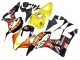 Billigste Honda CBR600RR Motorrad Verkleidung 2007-2008 - Gelb Orange Glanzendes Schwarz Rossi Repsol
