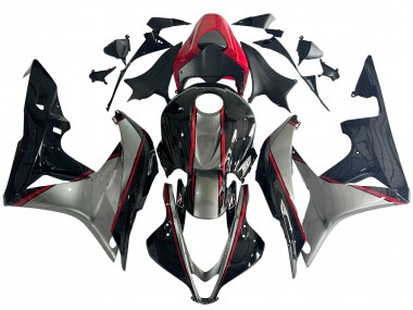 Billigste Honda CBR600RR Motorrad Verkleidung 2007-2008 - Silber Rot Glanzendes Schwarz