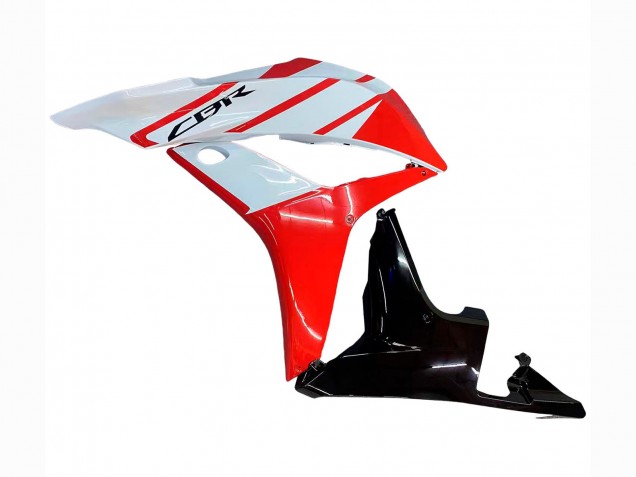 Billigste Honda CBR600RR Motorrad Verkleidung 2007-2008 - Weiss Rot Glanzendes Schwarz