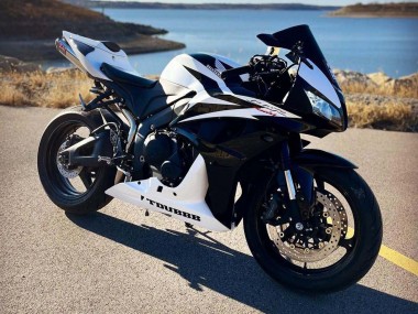 Billigste Honda CBR600RR Motorrad Verkleidung 2007-2008 - Weiss Schwarz Rennen